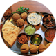 Rajasthani delicacies at a restaurant